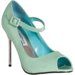 Riverberry Women's 'Peep Toe Mary Jane Style Stiletto Heels, Mint