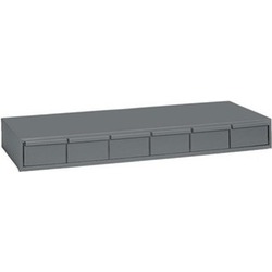 Durham 002-95 11.63 in. Steel 6 Drawer Cabinet for Small Part Storage Gray