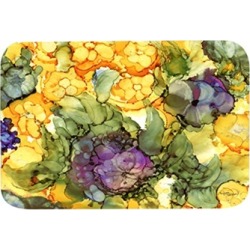 Carolines Treasures 8958JCMT Abstract Flowers Purple & Yellow Kitchen