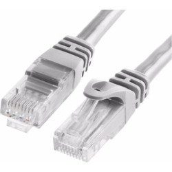 Cmple - CAT 6 500MHz UTP ETHERNET LAN NETWORK CABLE - 7 FT Gray