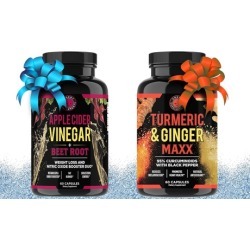Angry Supplements Apple Cider Vinegar and Turmeric Ginger Maxx (2-Piece)