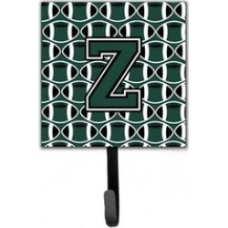 Carolines Treasures CJ1071-ZSH4 Letter Z Football Green & White Leash