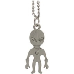 Tone Jewelry Cute Aliens Pendant 16" Short Necklace