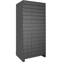 Durham 028-95 17.75 in. Steel 60 Drawer Cabinet for Small Part Storage Gray