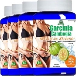 4-Pack 100% Pure Garcinia Cambogia Mega Lean Extreme Weight Loss
