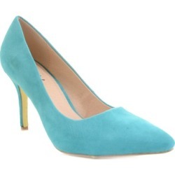 Pointed Toe Single Sole Pump Heels Vegan Suede Fourever Funky