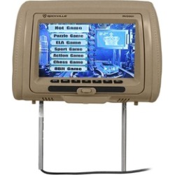 Rockville 9" Beige Dual DVD/USB/HDMI/SD Car Headrest Monitors plus Games