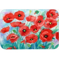 Carolines Treasures IBD0258JCMT Poppies Kitchen or Bath Mat