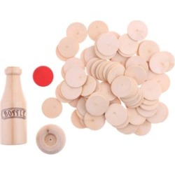 Wooden Bottle Challenge Match Board Game