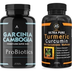 Angry Supplements Garcinia Cambogia ProBiotics and Ultra Pure Turmeric Curcumin Dietary Supplements