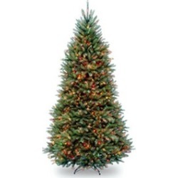 National Tree DUH-90RLO 9 ft. Hinged Tree with 900 Multi