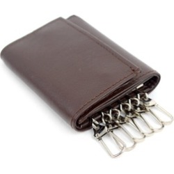 Genuine Leather Key Case Tri-Fold Wallets