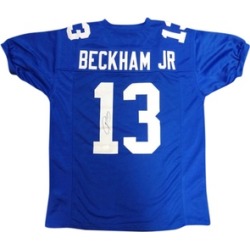 Autographed Odell Beckham Jr. New York Giants Blue Custom Jersey