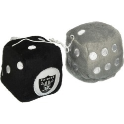 MKW 2324598004 Oakland Raiders Fuzzy Dice