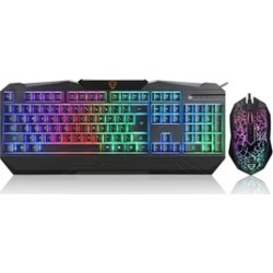 Motospeed S69 Gaming Keyboard and Mouse Set with Rainbow Backlight for PC