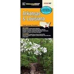 Universal Map 16322 Arkansas & Louisiana Waterproof Map