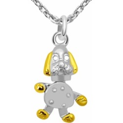 Essence Jewelry Two Tone Sterling Silver Necklace