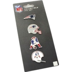 NFL New England Patriots Sports Team 4 Pin Collectible Sets NFL New England Patriots Sports Team 4 Pin Collectible Sets