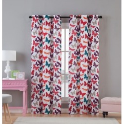Butterfly Window Curtain Panel Pair