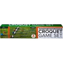 Kole Imports OS165-3 Wooden Croquet Game Set 3 Piece