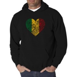 Los Angeles Pop Art Men's Hooded Sweatshirt - One Love Heart
