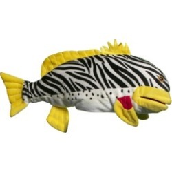 Sunny Toys NP8138 Tropical Fish - Lined Sweetlips, Animal Puppet