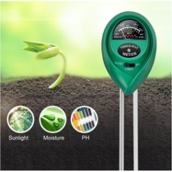 Soil pH Meter 3 in 1 Soil Test Kit Light and pH for Home and Garden