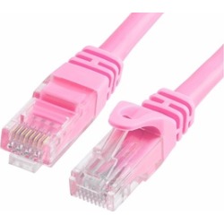 Cmple - CAT 6 500MHz UTP ETHERNET LAN NETWORK CABLE - 3 FT Pink