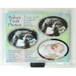 Baby's First Photos Glass Picture Frame