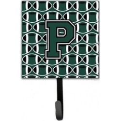 Carolines Treasures CJ1071-PSH4 Letter P Football Green & White Leash