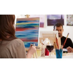 Paint Party Admission for One, Two, or Four at Mirage Art & Coffee (Up to 27% Off)