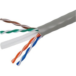 Cat6 Ethernet Bulk Cable Network Stranded UTP 24AWG 1000ft Gray