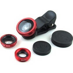 New Mobile Cell Phone Camera Lens Kit Clip-On Universal Wide Angle Fisheye Lense
