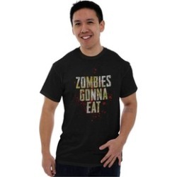 Zombies Gonna Eat Apocalype Brains Funny Tee T-Shirt