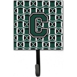 Carolines Treasures CJ1071-CSH4 Letter C Football Green & White Leash