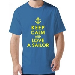 Gerta Keep Calm And Love A Sailor Adult Tee