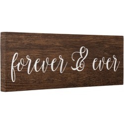 Forever And Ever Wood Like CANVAS Wall Art Home Décor
