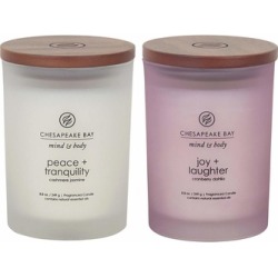 Chesapeake Bay Candle Mind & Body Scented Candles 2 Count