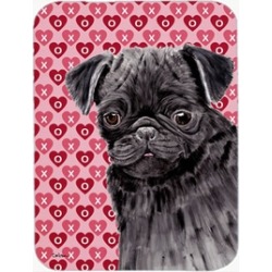 Carolines Treasures SC9273LCB 12 x 15 in. Pug Black Hearts Love