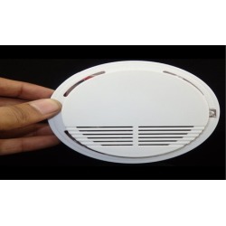 2x Wireless Smoke Detector Home Security Fire Alarm Sensor System Cordless White