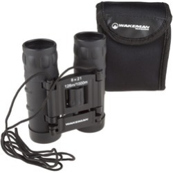 8x21 Binoculars Pocket Sized Folding Adjustable Focus for Sport by Wakeman