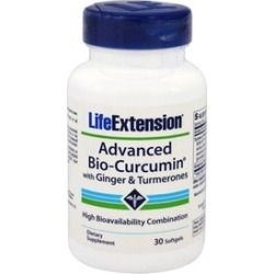 Life Extension Advanced Bio-Curcumin Supplement with Ginger & Turmerones (30-Count)