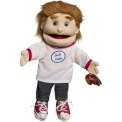 Sunny Toys GL1583 14 in. Brunette-Haired Boy Gods Inside, Glove Puppet