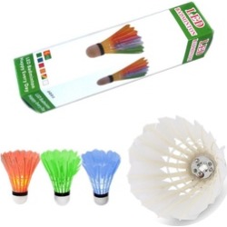 6pcs LED Color Badminton Birdies Shuttlecock Light Set