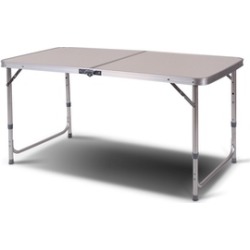 Costway 2'x4' Height Adjustable Folding Table Aluminum Frame Camping Costway 2'x4' Height Adjustable Folding Table Aluminum Frame Camping