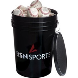 Bucket 36 Baseballs Mark Official League Sports