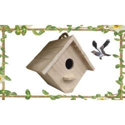 High Quality Hanging Wood Birdhouse