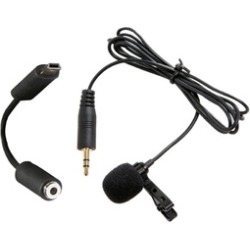 Movo GM100 External Lavalier Clip-on Condenser Microphone for GoPro