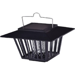 Mosquito Insect Zapper Accent Killer with Solar LED Garden Light Lamp