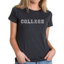LA Pop Art Women's Premium Blend Word Art T-shirt - COLLEGE DRINKING GAMES